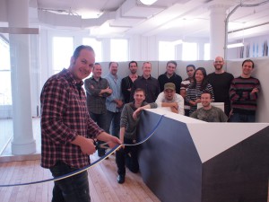 Les employés d'Avalanche inaugurent leur nouveau studio new-yorkais.