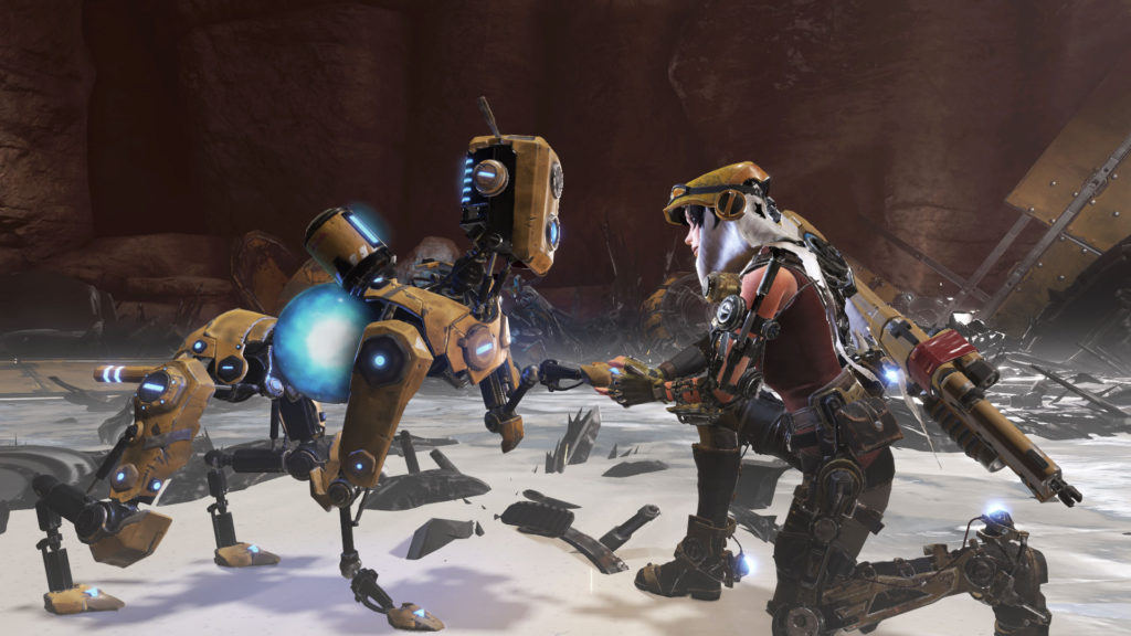 ReCore Joule and Mack Interacting